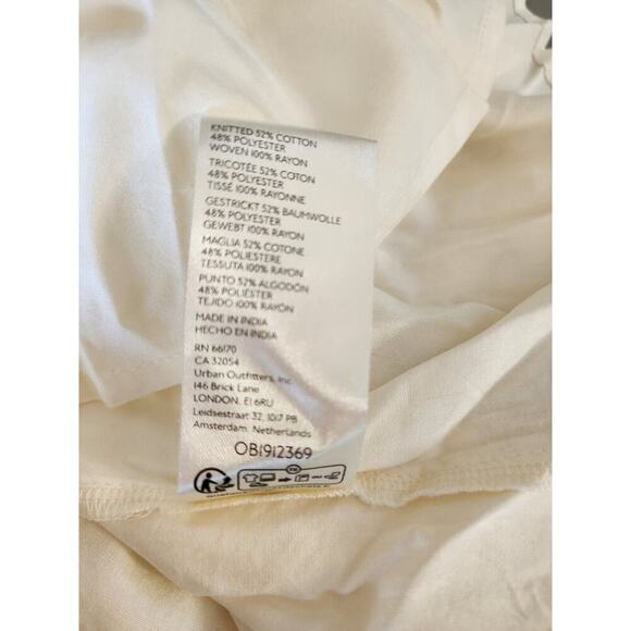 MWT Anthropologie Pilcro Sweatshirt Twofer Mini Dress Sz MP Petite White 9F405 - Picture 12 of 12